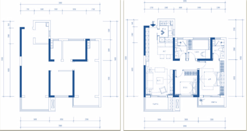 设计总监的家是怎样的？高级灰打造103㎡简约精致空间(图2)